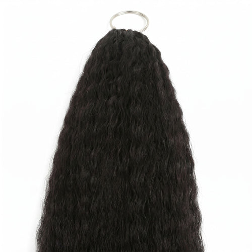20" Kinky Straight Feather Crochet