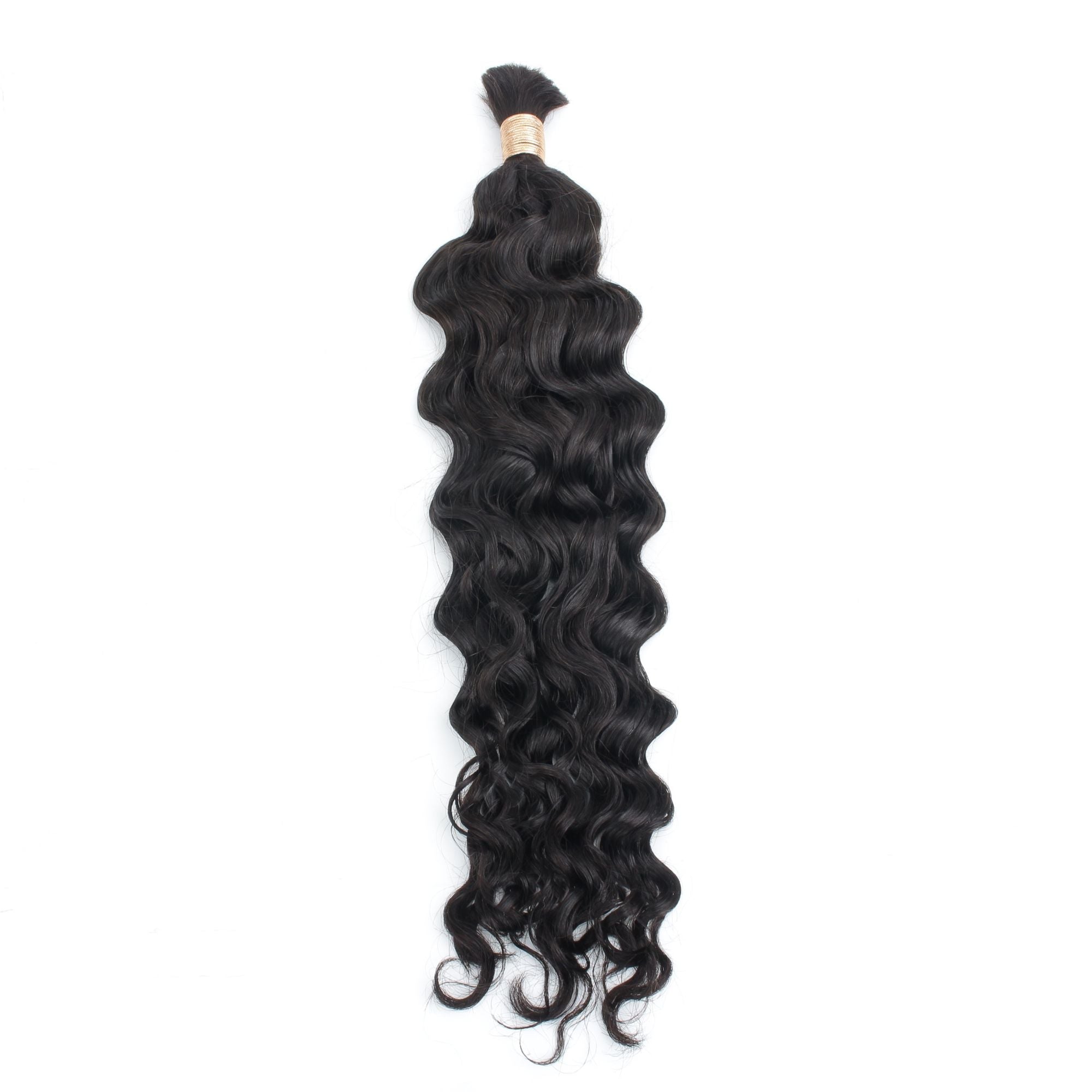 Beach Wave Bulk Human Hair Extensions