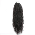 Deep Wave Boho Braids with Human Hair Blend